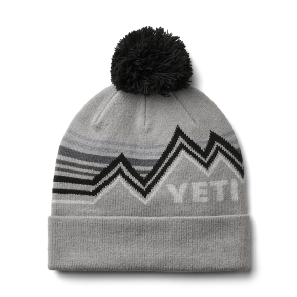 Gray/Black Yeti Freestyle Pom BEANIE Hats | FDGAC-3458