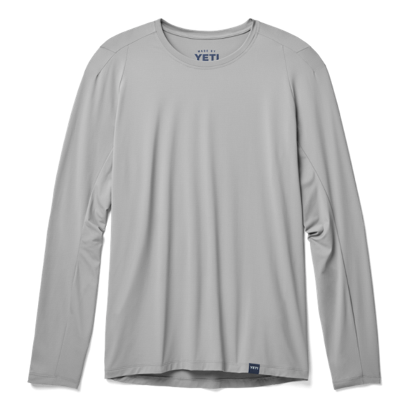 Gray Yeti Crew Neck Long Sleeve Sunshirt Sunshirts | BOZSJ-8459