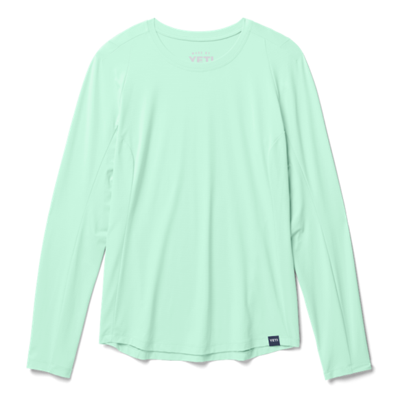 Ice Blue Yeti Women's Crew Neck Long Sleeve Sunshirt Sunshirts | DUMAC-8507