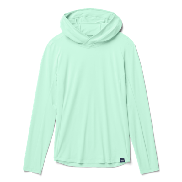 Ice Blue Yeti Women's Hooded Long Sleeve Sunshirt Sunshirts | UXQCJ-0957