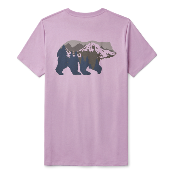 Lavender Yeti Women's Mountain Bear Short Sleeve T-Shirt Short Sleeve T-Shirt | ZJNHE-3124