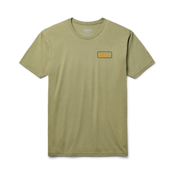 Light Olive Yeti Mountain Badge Short Sleeve T-Shirt Short Sleeve T-Shirt | VZGKE-9874