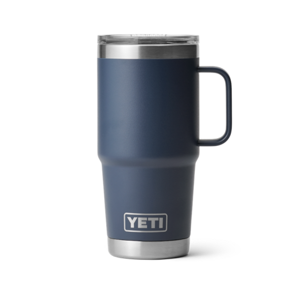 Navy Yeti Rambler 20 oz Travel Mug Tumblers | ZAJGX-9385