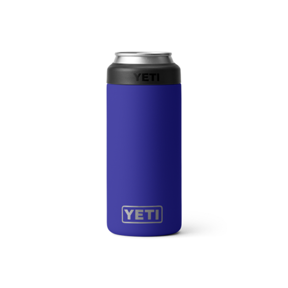 Offshore Blue Yeti Rambler 12 oz Colster Slim Can Cooler Beer & Barware | XOEYT-9046