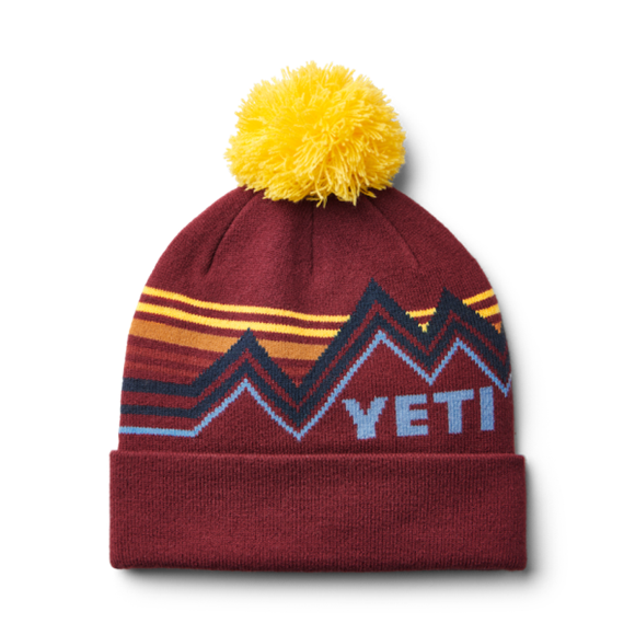 Rust/Yellow Yeti Freestyle Pom BEANIE Hats | UOKPL-5630