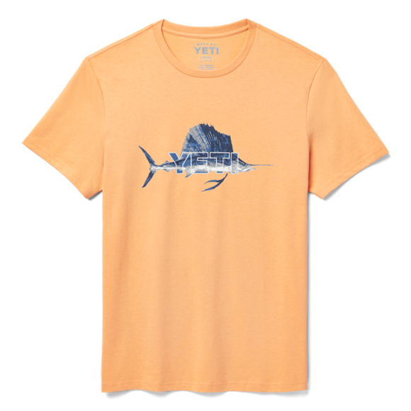 Salmon Yeti Sailfish Badge Short Sleeve Tee Short Sleeve T-Shirt | TBHKY-5093