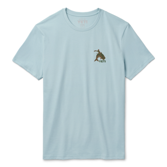 Sky Blue Yeti Tarpon Cowboy Short Sleeve T-Shirt Short Sleeve T-Shirt | ECPUY-5460