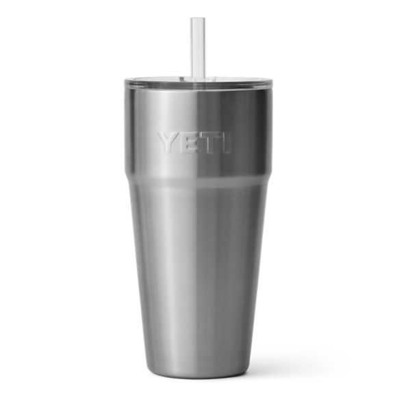 Stainless Yeti Rambler 26 oz Stackable Cup Straw Drinkware | EFAYV-4139