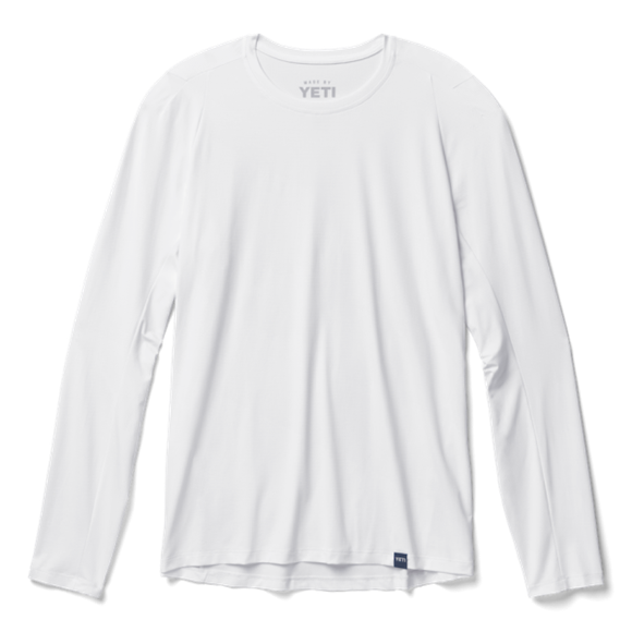 White Yeti Crew Neck Long Sleeve Sunshirt Sunshirts | CWXBD-5693