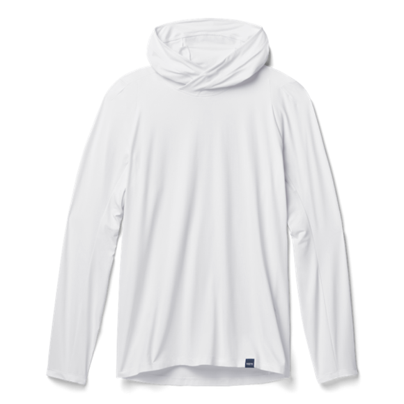 White Yeti Hooded Long Sleeve Sunshirt Sunshirts | BRXME-4570