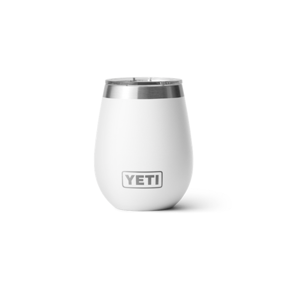 White Yeti Rambler 10 oz Wine Tumbler Beer & Barware | HJPDI-4392