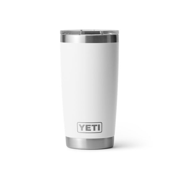 White Yeti Rambler 20 oz Tumbler Tumblers | EDWUB-5041