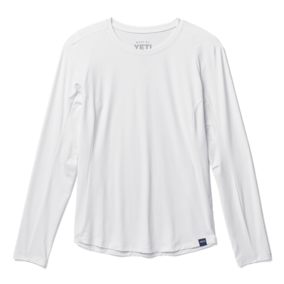 White Yeti Women's Crew Neck Long Sleeve Sunshirt Sunshirts | TQEVC-4591